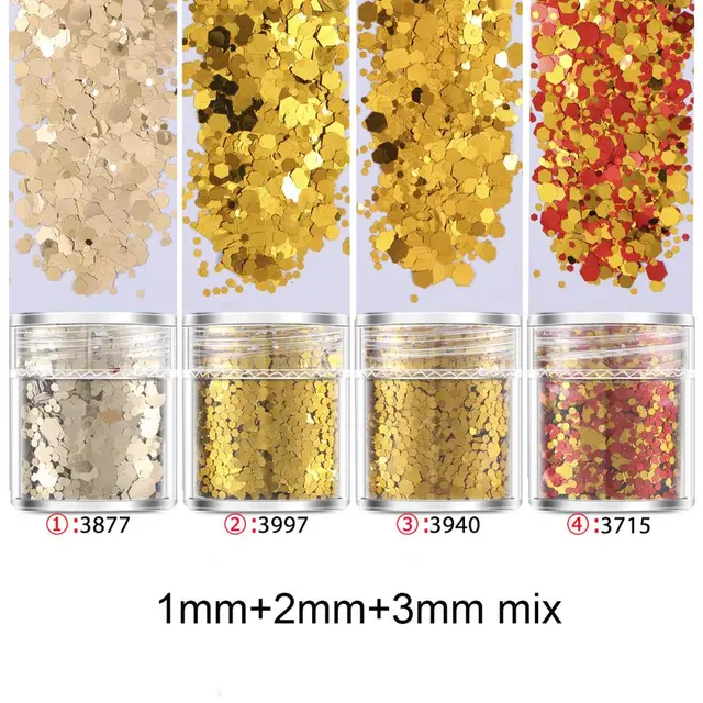 Manicure Accessories Sequins Laser Nail Polish Color Matching Agate Gold - Shop at LoveMi