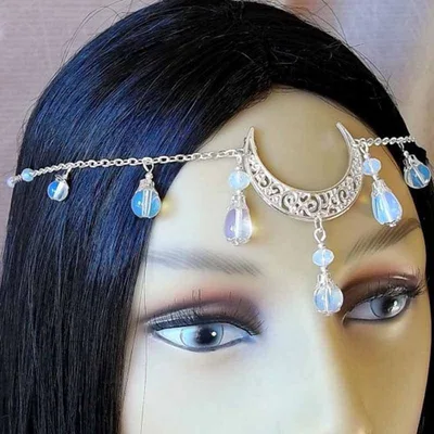 Moon accessory crystal pendant Silver - Shop at LoveMi