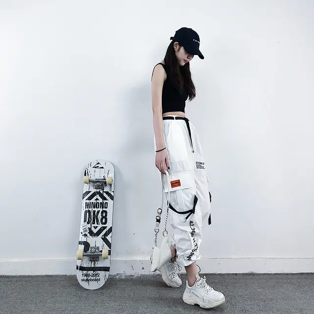 Women's overalls women's beam feet thin summer pants White - Shop at LoveMi