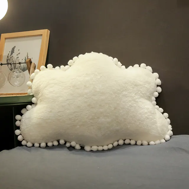 Sofa Bedroom Bedside Star Moon Love Crown Cushion Pillow White Cloud 50 30 Cm - Shop at LoveMi