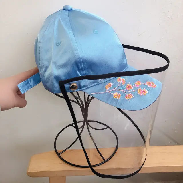 Removable baseball protective cap Satin Blue - Shop at LoveMi