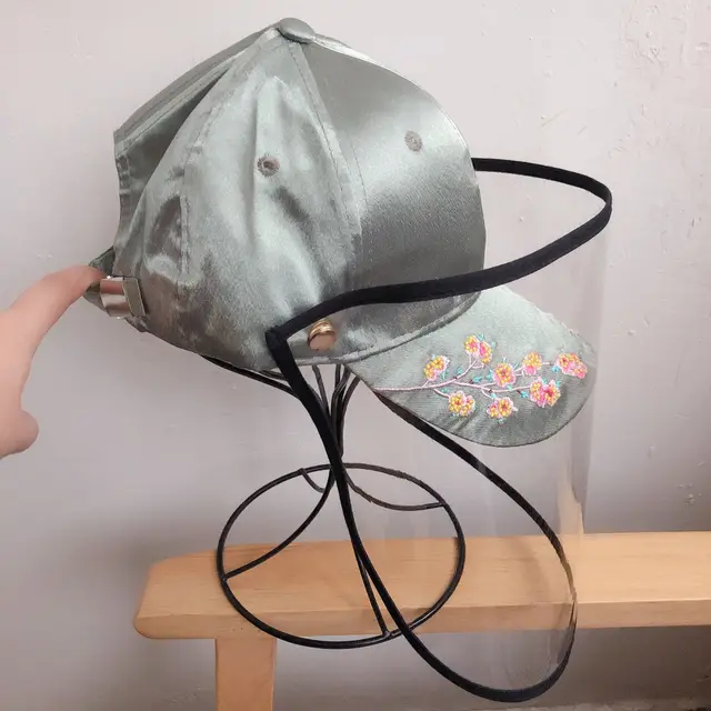Removable baseball protective cap Satin Green - Shop at LoveMi