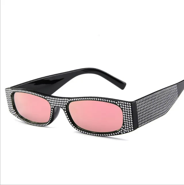 Diamond personalized sunglasses Black Pink - Shop at LoveMi