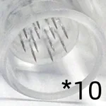 10Pcs 12Pin Silver Snail