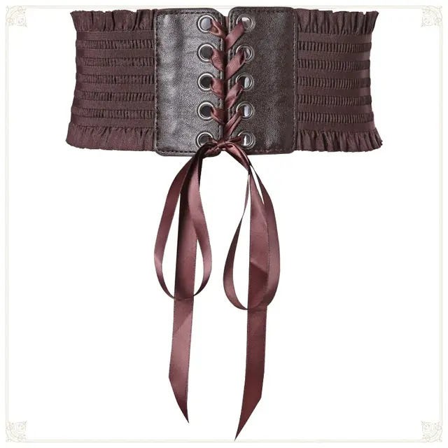 Women's retro lace girdle Coffee - Shop at LoveMi