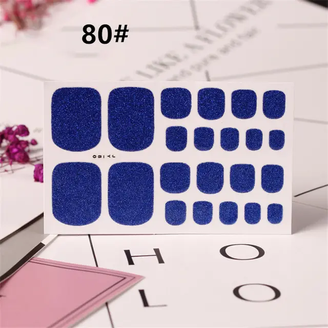 Solid color green onion toenail sticker 80Style - Shop at LoveMi