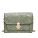 Stone Pattern PU Cross-body Bag with Shoulder Bag for Women - Green