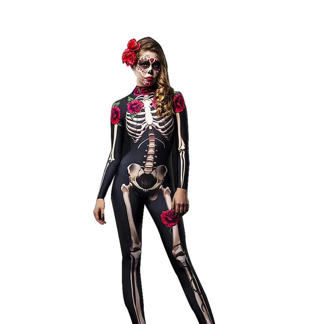 Scary Skeleton Skeleton Bodysuit Adult - Shop at LoveMi