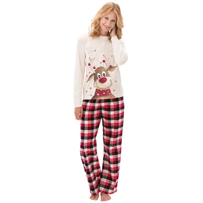Elk Print Christmas Parent child Outfit Elk Xxl Mom - Shop at LoveMi