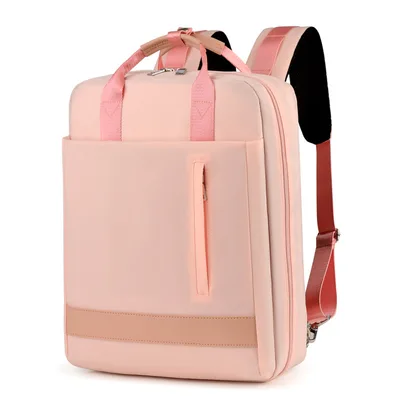 Business shoulder computer bag with external charging port Pink - Shop at LoveMi