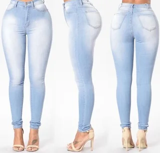 Slim Pencil Pants - Sky Blue