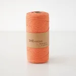 Single strand cotton rope - Pumpkin Orange