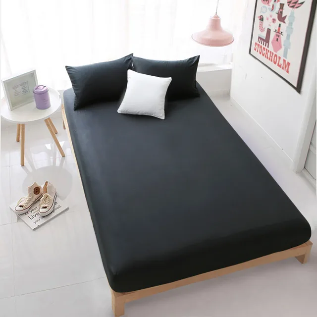 Cotton bedspread mattress non slip protective cover Black - Shop at LoveMi