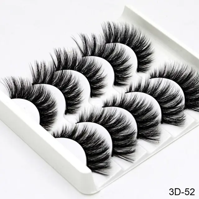 Handmade chemical fiber false eyelashes 3D 52 - Shop at LoveMi