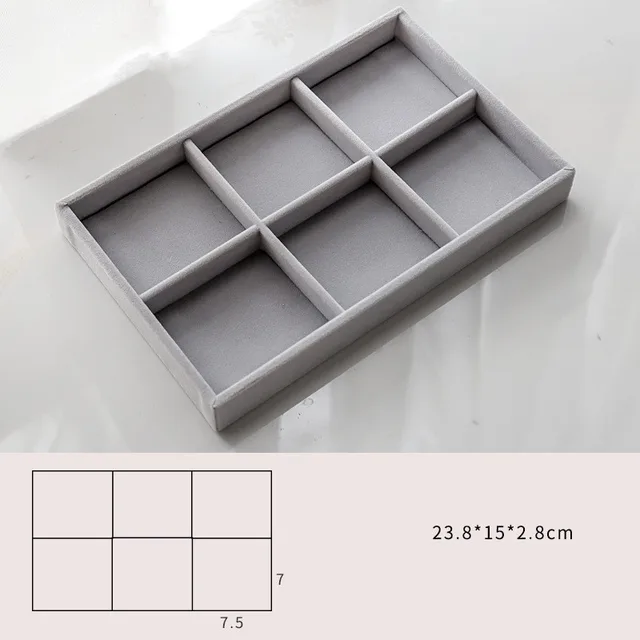 Home Large Capacity Flannel Jewelry Box With Earrings Nails Hand Accessories 10Style - Shop at LoveMi