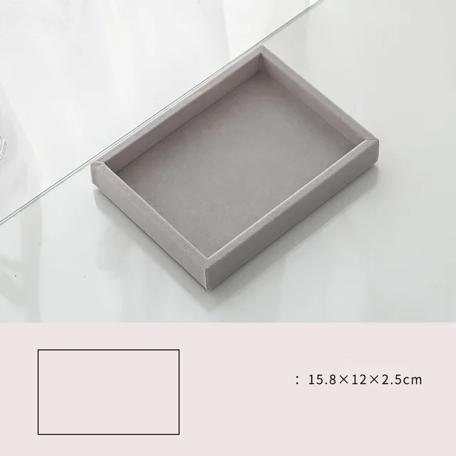 Home Large Capacity Flannel Jewelry Box With Earrings Nails Hand Accessories 5Style - Shop at LoveMi