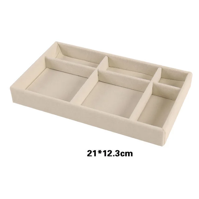 Home Large Capacity Flannel Jewelry Box With Earrings Nails Hand Accessories - Shop at LoveMi