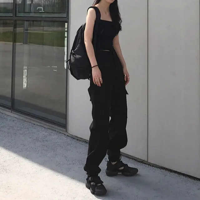 Women's overalls with high waistband Black - Shop at LoveMi