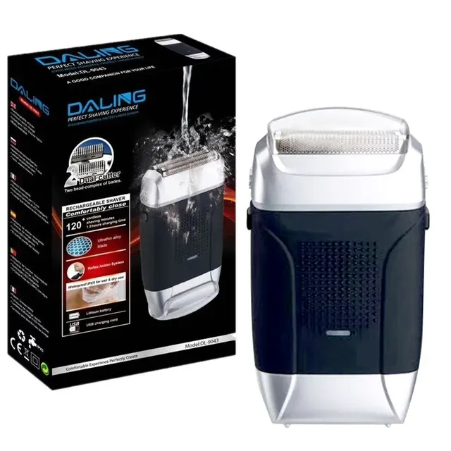 Electric Shaver Razor Rechargeable Beard Single Net Black - Shop at LoveMi