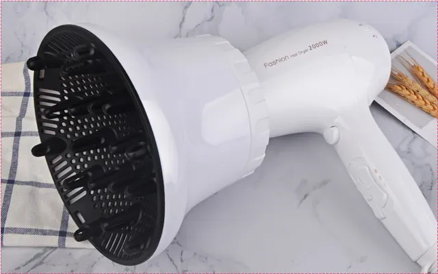Hair dryer with wind hood White - Shop at LoveMi