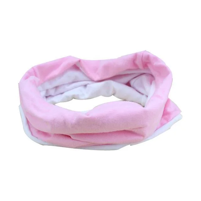 Love Scrunc Head Wrap Headbands Powder + White - Shop at LoveMi