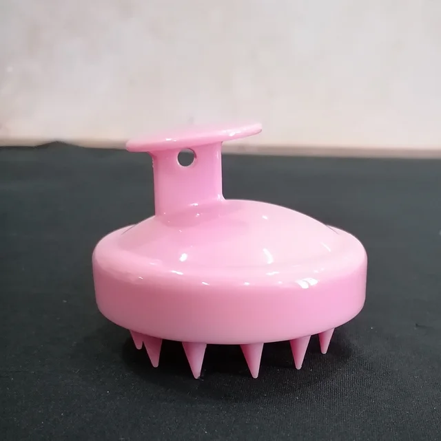 Silicone Shampoo Brush Massage Scalp Hair Brush Pink 1 - Shop at LoveMi