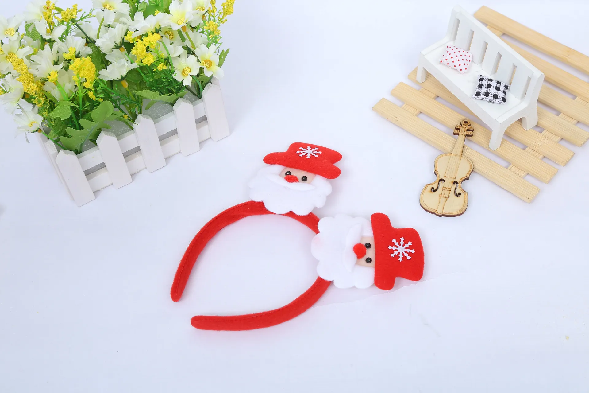 Christmas headband with lights - Old Man