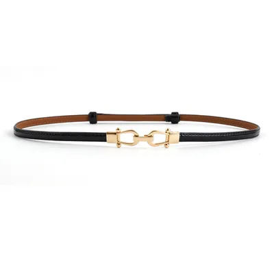 Leather adjustment to buckle belt Black - Shop at LoveMi