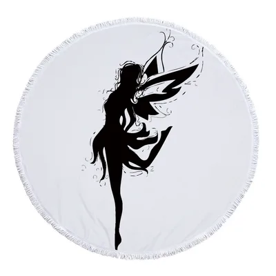 Round Printed Beach Towel With Microfiber And Tassels Feels Soft Style 1 460G - Shop at LoveMi