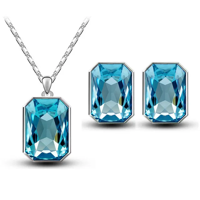 Crystal Necklace Sea Blue - Shop at LoveMi
