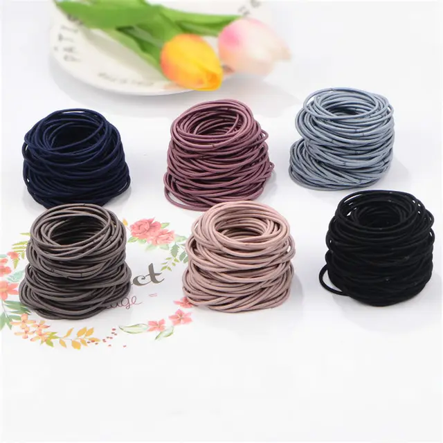 2mm thick and high elastic base hair loop Black - Shop at LoveMi