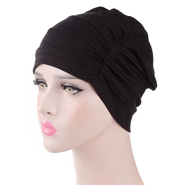 Modal cotton caps, night caps, bottom hats Black - Shop at LoveMi