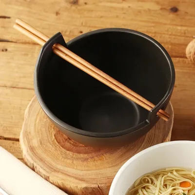 Instant Noodle Bowl Black - Shop at LoveMi