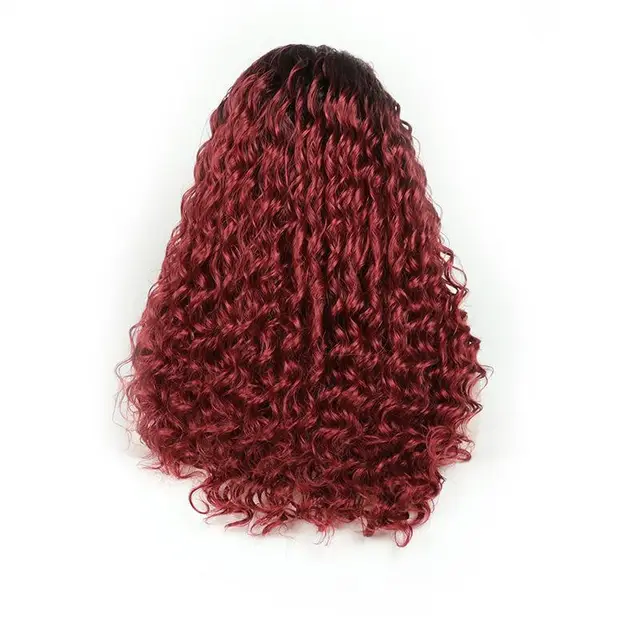 High temperature silk chemical fiber hair Claret - Shop at LoveMi