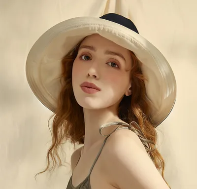 Foldable double sided sun hat Black Beige - Shop at LoveMi