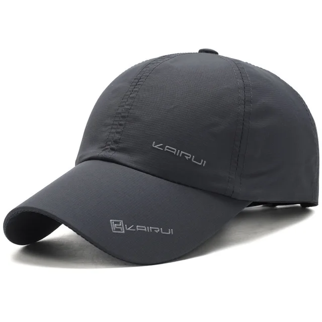 Outdoor travel visor quick drying baseball cap Dark Grey - Shop at LoveMi