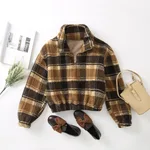 Checked lamb wool sweater