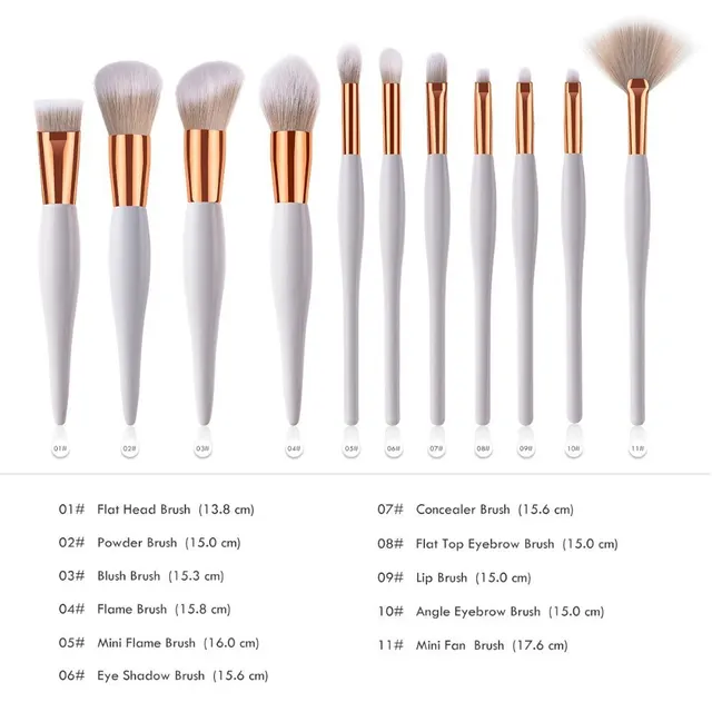 Single / 11 makeup brushes 11Pc - Shop at LoveMi