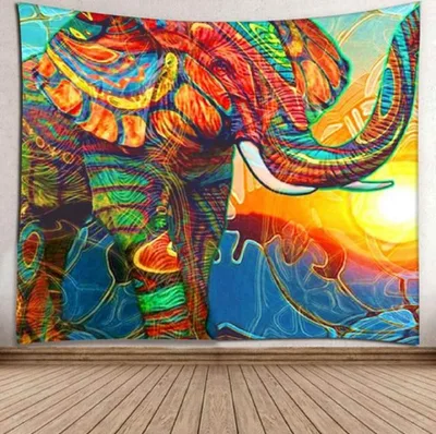 Sunshine Elephant Tapestry Home Art Decoration 150X100Cm Thick - Shop at LoveMi
