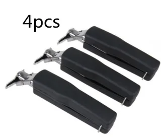 Anti-hot Bowl Gripper Anti-Scald Pot Bowl Pan Gripper Cookware Cooking Arm Holder Carrier Handle Clip Clamp - Black4Pcs