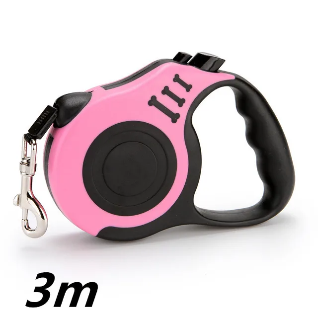 Pet Automatic Telescopic Traction Rope Pink - Shop at LoveMi
