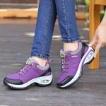 Hiking shoes walking shoes outdoor shoes casual non-slip waterproof breathable sports shoes lovers shoes - Violet-Size42