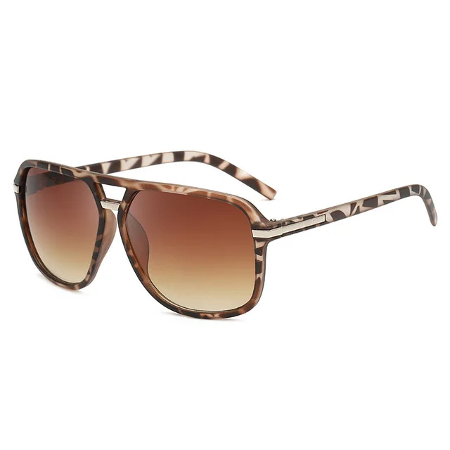 Retro square frame sunglasses - Douhua Frame