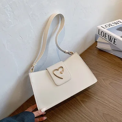 Small design fashion messenger bag White - Shop at LoveMi