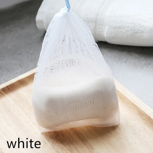 Handmade soap foaming net - White
