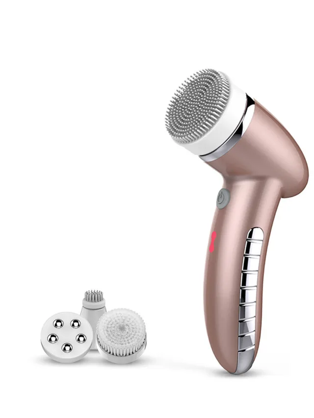 Four-in-one electric cleansing instrument - Rose Gold