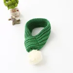 Wool scarf cat and dog accessories pet scarf - Green