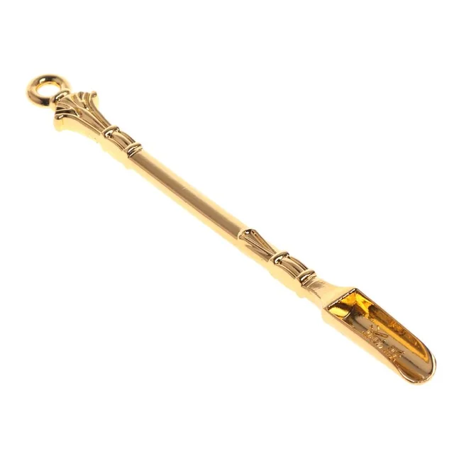 Mini Alloy Spoon Medicine Bottle Use Sniffer Snorter Golden - Shop at LoveMi