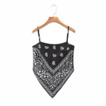 Sexy backless suspender top - Black