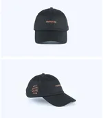 Spring Summer Black Hipster Man Wild Personality Embroidery Baseball Male - Black 1